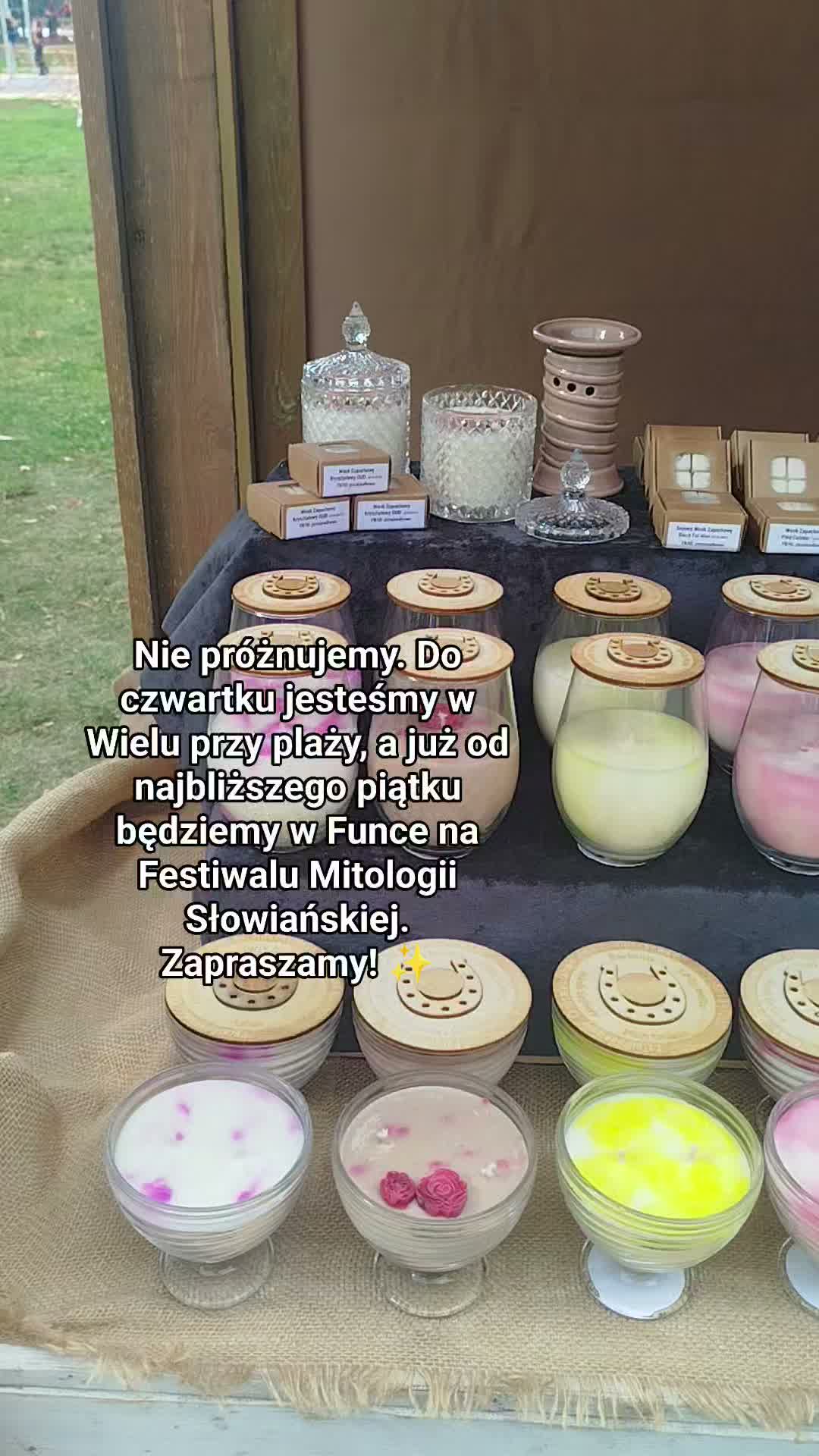 #wiele #rękodzieło #festiwalmitologiisłowianskiej #świece #sojowe